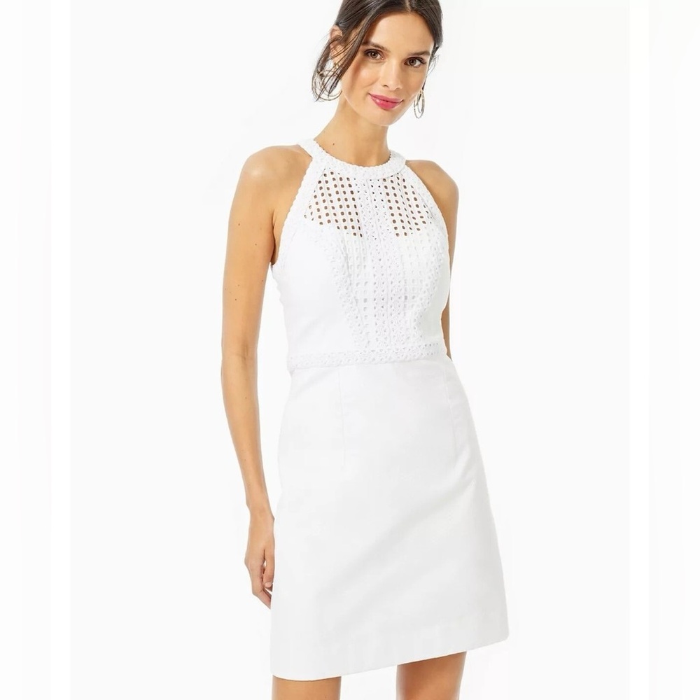 Lilly Pulitzer White Crochet Mini Dress